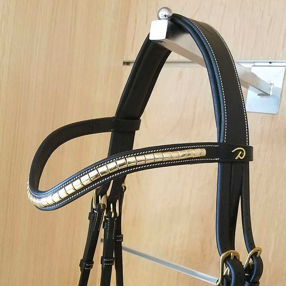 Frontalino Cavallo V Brass clincher