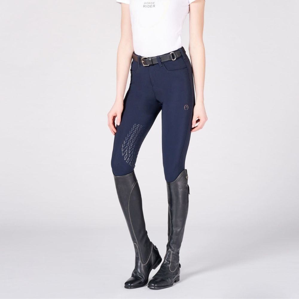 Pantaloni Sportivi con Toppa al Ginocchio Mostro Sorridente Blu Navy da  Women