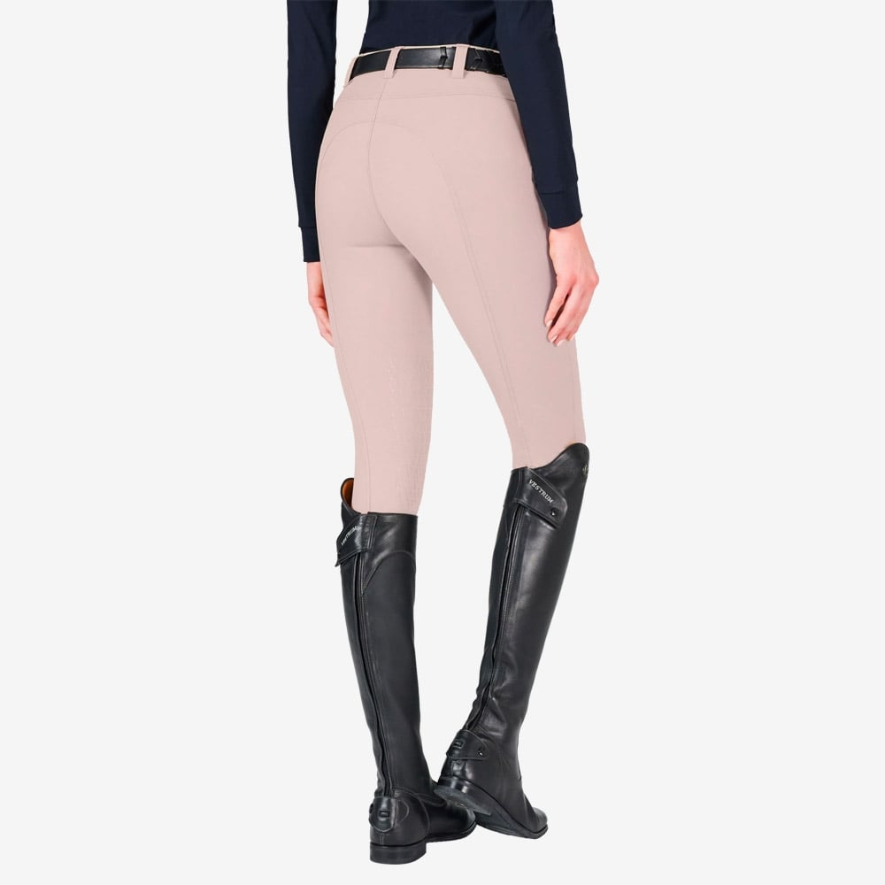 Pantaloni Equitazione Donna Syracuse V Grip sul ginocchio tortora -  Horse&Green