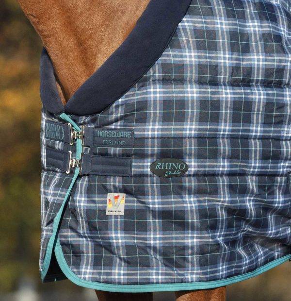 RAMBO Coperta da Box Vari-Layer 450 g - con Collo - Horse&Green